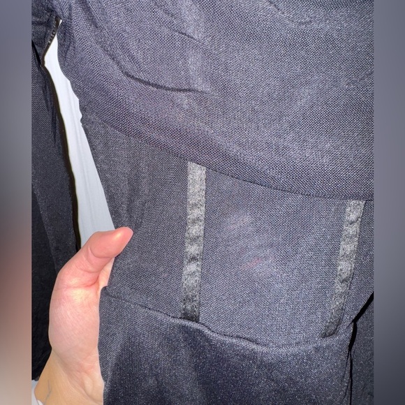 SHEIN PETITE Square Neck Ruched Mesh Panel Ruched Bodycon Mini Dress Petite XS - Picture 16 of 16